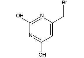 2,4(1H,3H)-Pyrimidinedione, 6-(bromomethyl)- structure, CAS 126401-89-6