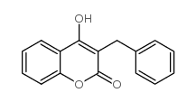 2H-1-Benzopyran-2-one, 4-hydroxy-3-(phenylmethyl)- structure, CAS 15074-18-7