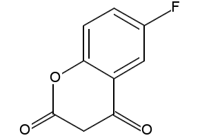 2H-1-Benzopyran-2-one, 6-fluoro-4-hydroxy- structure, CAS 1994-13-4