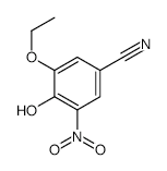 Benzonitrile, 3-ethoxy-4-hydroxy-5-nitro- structure, CAS 834907-59-4