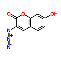 3-Azido-7-hydroxy-coumarin structure, CAS 817638-68-9