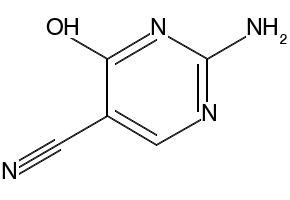 2-Amino-4-oxo-1,4-dihydropyrimidine-5-carbonitrile structure, CAS 27058-50-0