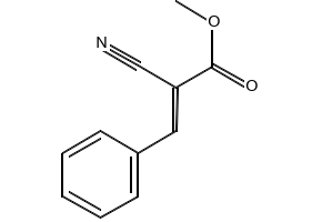 (E)-Methyl 2-cyano-3-phenylacrylate structure, CAS 3695-84-9