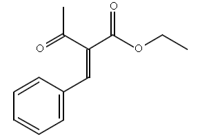Ethyl 2-benzylideneacetoacetate structure, CAS 620-80-4