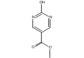 Methyl 2-hydroxypyrimidine-5-carboxylate structure, CAS 50628-34-7