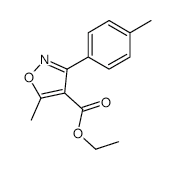 4-Isoxazolecarboxylic acid, 5-methyl-3-(4-ethylphenyl)-,ethyl ester structure, CAS 917388-45-5