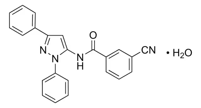 3-Cyano-N-(1,3-diphenyl-1H-pyrazol-5-yl)benzamide structure, CAS 781652-57-1