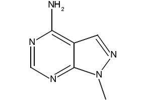 1-Methyl-1H-pyrazolo[3,4-d]pyrimidin-4-ylamine structure, CAS 5334-99-6