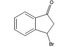 3-Bromo-1-indanone structure, CAS 40774-41-2
