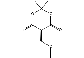 5-(Methoxymethylene)-2,2-dimethyl-1,3-dioxane-4,6-dione structure, CAS 15568-85-1