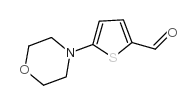 5-Morpholino-2-thiophenecarbaldehyde structure, CAS 24372-49-4