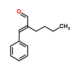 2-(Phenylmethylene)hexanal structure, CAS 7492-44-6
