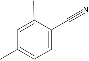 Benzonitrile, 2,4-dimethyl- structure, CAS 21789-36-6