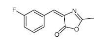 5(4H)-Oxazolone, 4-[(3-fluorophenyl)methylene]-2-methyl- structure, CAS 85986-89-6