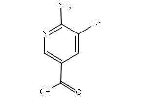 6-Amino-5-bromonicotinic acid structure, CAS 180340-69-6