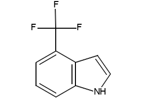 1H-Indole, 4-(trifluoromethyl)- structure, CAS 128562-95-8