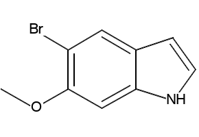 1H-Indole, 5-bromo-6-methoxy- structure, CAS 177360-11-1