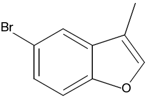 Benzofuran, 5-bromo-3-methyl- structure, CAS 33118-85-3