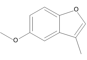 Benzofuran, 5-methoxy-3-methyl- structure, CAS 7182-30-1
