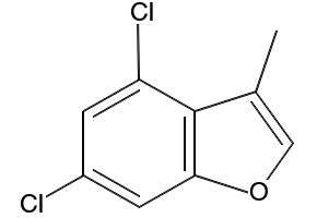 Benzofuran, 4,6-dichloro-3-methyl- structure, CAS 81078-72-0