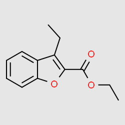 2-Benzofurancarboxylic acid, 3-ethyl-, ethyl ester structure, CAS 203307-84-0
