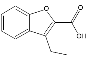 2-Benzofurancarboxylic acid, 3-ethyl- structure, CAS 26690-96-0