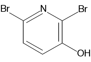 2,6-Dibromo-3-hydroxypyridine structure, CAS 6602-33-1