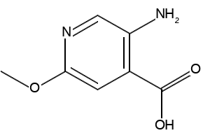 5-Amino-2-methoxypyridine-4-carboxylic acid structure, CAS 183741-91-5