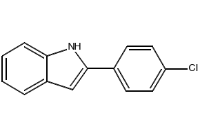 1H-Indole, 2-(2-chlorophenyl)- structure, CAS 23746-79-4