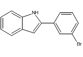 1H-Indole, 2-(2-bromophenyl)- structure, CAS 88207-45-8