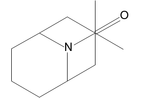 9-Azabicyclo[3.3.1]nonan-3-one, 9-(1-methylethyl)- structure, CAS 56258-85-6