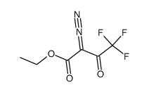 Butanoic acid, 2-diazo-4,4,4-trifluoro-3-oxo-, ethyl ester structure, CAS 18955-75-4