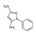 1H-Pyrazole-3,5-diamine, 1-phenyl- structure, CAS 7369-20-2