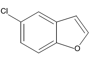 Benzofuran, 5-chloro- structure, CAS 23145-05-3