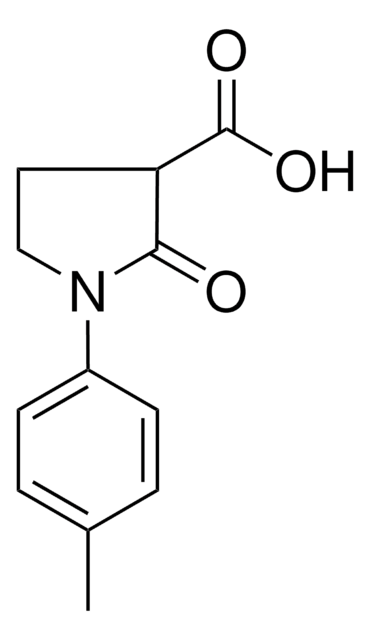 3-Pyrrolidinecarboxylic acid, 1-(4-methylphenyl)-2-oxo- structure, CAS 618070-29-4