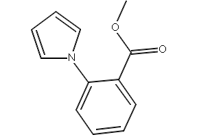 Benzoic acid, 2-(1H-pyrrol-1-yl)-, methyl ester structure, CAS 10333-67-2