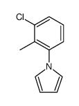 1H-Pyrrole, 1-(3-chloro-2-methylphenyl)- structure, CAS 83140-95-8