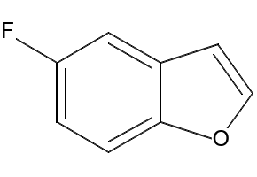 Benzofuran, 5-fluoro- structure, CAS 24410-59-1
