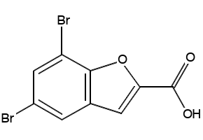 Benzofuran, 5,7-dibromo- structure, CAS 23145-08-6