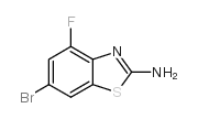 2-Benzothiazolamine, 6-bromo-4-fluoro- structure, CAS 383131-45-1