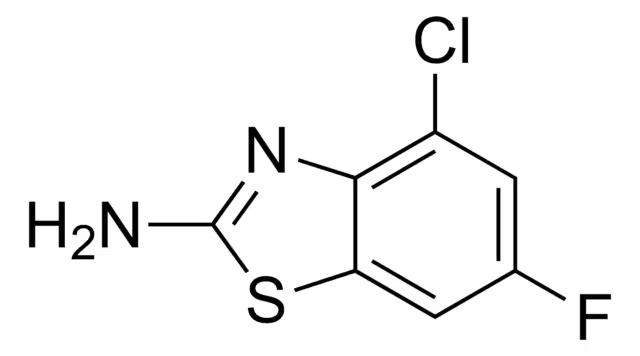 2-Benzothiazolamine, 4-chloro-6-fluoro- structure, CAS 210834-98-3