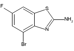 2-Benzothiazolamine, 4-bromo-6-fluoro- structure, CAS 383131-15-5