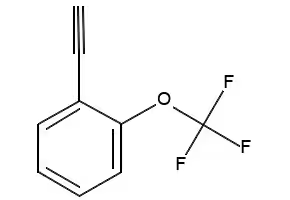 Benzene, 1-ethynyl-2-(trifluoromethoxy)- structure, CAS 886363-40-2