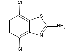 2-Benzothiazolamine, 4,7-dichloro- structure, CAS 1849-70-3