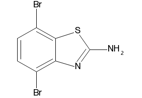 2-Benzothiazolamine, 4,7-dibromo- structure, CAS 1208395-00-9