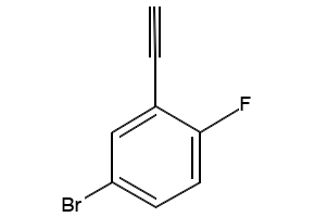 Benzene, 5-bromo-1-ethynyl-2-fluoro- structure, CAS 657427-46-8