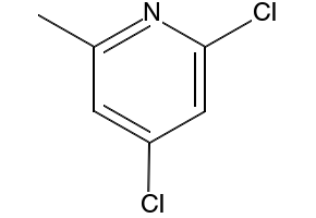 2,4-Dichloro-6-picoline structure, CAS 42779-56-6