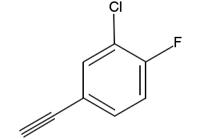 Benzene, 2-chloro-4-ethynyl-1-fluoro- structure, CAS 1057670-04-8