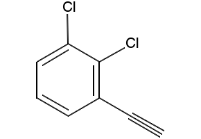 Benzene, 1,2-dichloro-3-ethynyl- structure, CAS 556112-19-7