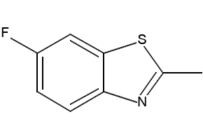 Benzothiazole, 6-fluoro-2-methyl- structure, CAS 399-73-5